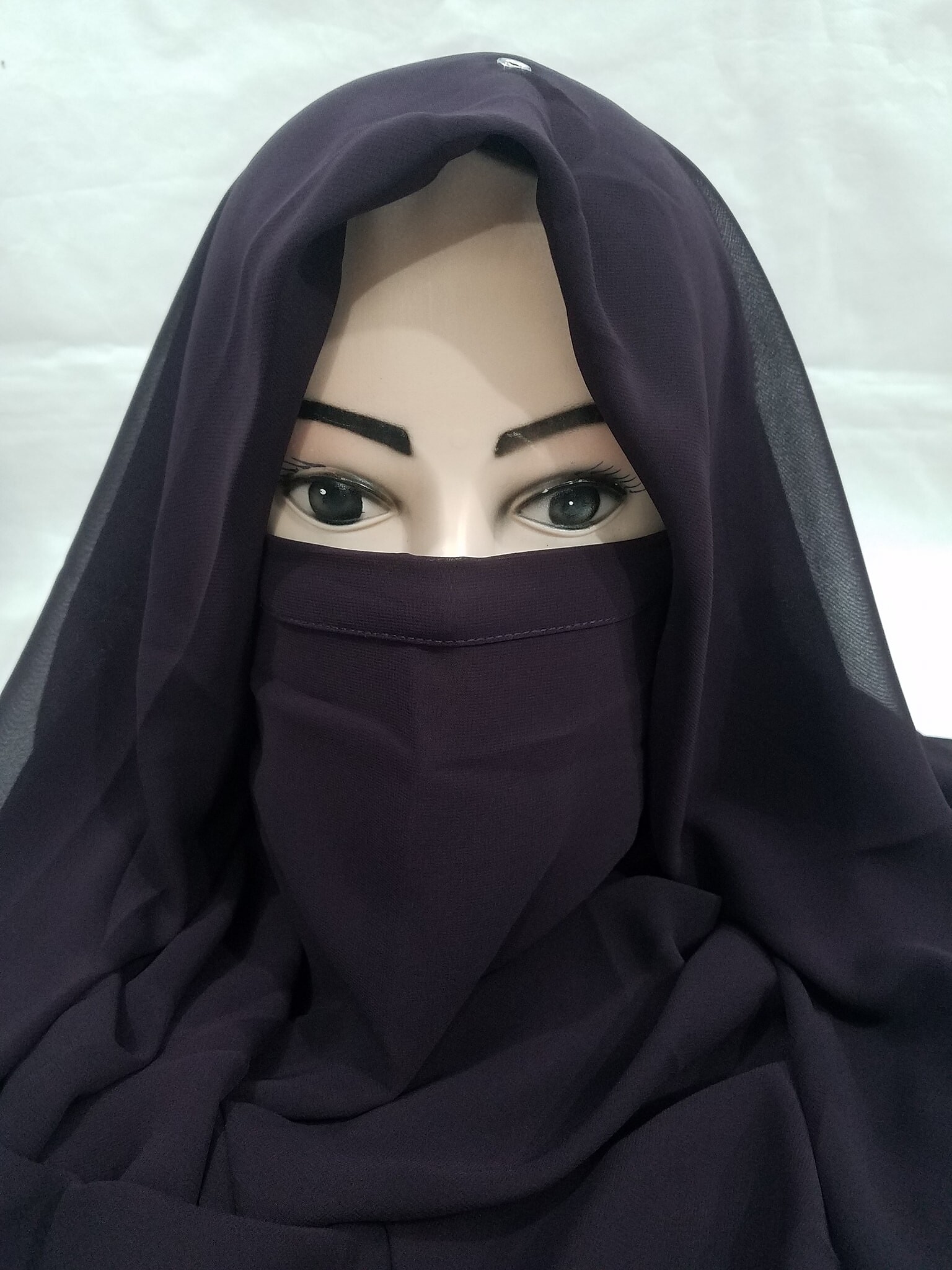 Niqab Ready To Wear Brinjal SuZain Hijabs