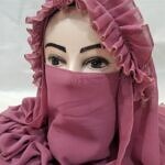 Crown Ready to Wear Niqab - Rosy Pink