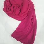 Chiffon Ready to Wear Hijab with Stitched Cap - Deep Pink