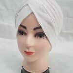 Turban Full Cap - White