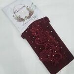 Floral Bunch Sleeves - Maroon