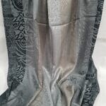 Sky Cashmere Self Printed Scarf - Silver and Copper