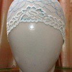 Lace Cap - Blue & White