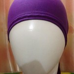 Plain Tie Back Bonnet Cap - Brinjal