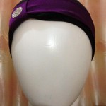 Hijab Cap With Stone - Violet & Black