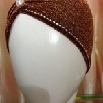 Shimmer Side Parting Cap - Rust Brown