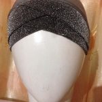 Criss Cross Tie Back Bonnet Cap - Grey