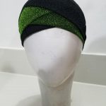 Criss Cross Tie Back Bonnet Cap - Green