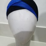 Criss Cross Tie Back Bonnet Cap - Royal Blue