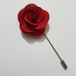 Handmade Flower Pin - Red