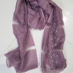 Organza with Pearls - Dirty Purple