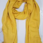 Plain Cotton Maxi Hijab - Yellow