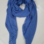 Lawn Cashmere Square Scarf - Denim