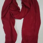 Crumbled Self Printed Scarf - Maroon