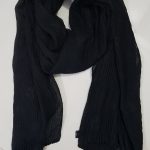 Crumbled Self Printed Scarf - Black