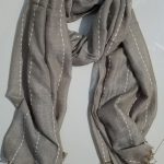 Viscose Stripped Scarf - Mocha