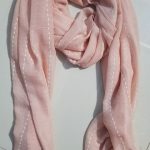 Viscose Stripped Scarf - Peach