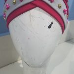 Criss Cross Pearl Full Cap - Deep Pink