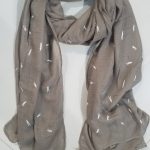 Prestige Lawn Scarf - Nude