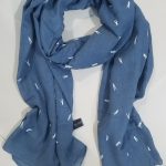 Prestige Lawn Scarf - Sapphire Blue