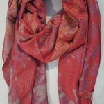 Printed Pashmina - Rust