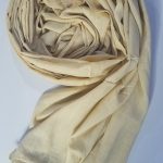 Cashmere Scarf with Pom Pom - Fawn