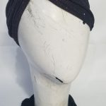 Shimmery Side Parting Cap with Stone - Burgundy