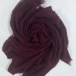 Crimps Lawn Scarf - Maroon