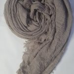 Crimps Lawn Scarf - Nude