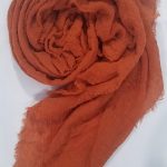 Crimps Lawn Scarf - Rust