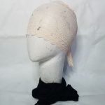 Lace Tie Back Bonnet Cap - Cream