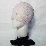 Lace Tie Back Bonnet Cap - Dirty Purple