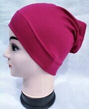 Plain Tube Underscarf - Shocking Pink