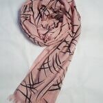 Printed Lawn Scarf - Tea Pink