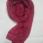 Plain Lawn Scarf - Deep Pink