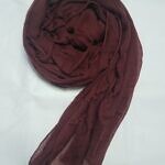 Plain Lawn Scarf - Maroon