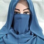 Niqab Ready to Wear - Denim Blue