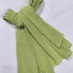 Plain Chiffon Scarf - Olive Green