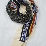 Printed Wool Square Scarf - Print 1