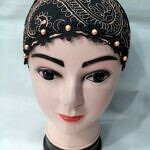 Embroidered Tie Back Bonnet - Design 3