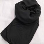 Chiffon Ready to Wear Hijab with Stitched Cap - Black