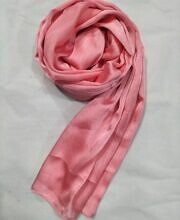 Crinkle Silk Scarf - Pink