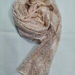 Fancy Lawn Scarf - Salmon Pink