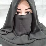 Niqab Ready to Wear - Dark Grey