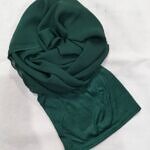 Chiffon Ready to Wear Hijab with Stitched Cap - Green