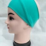 Imported Cotton Jersey Bandana Head Band - Turquoise