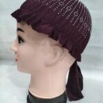 Kids Fancy Cap - Burgundy