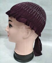 Kids Fancy Cap - Burgundy