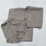 Three Piece Matching Hijab Set - Dirty Brown