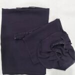 Three Piece Matching Hijab Set - Eggplant